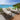 Quatropi Set of 2 Outdoor Garden Loungers Cushioned Sun Loungers Cream Aluminium