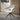 Quatropi Set of 4 Faux Leather Dining Chair with Arms Swivel Base Grey White