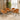Quatropi Set of 4 Modern Carver Velvet Dining Chairs with Arms Orange Fabric