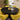 Quatropi Set of 4 Modern Carver Velvet Dining Chairs with Arms Yellow Fabric