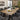 Quatropi Set of 4 Modern Industrial Swivel Velvet Dining Chairs Grey Fabric