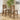 Quatropi Set of 4 Modern Solid Wood Counter Bar Stools with Backs Padded Cream
