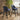 Quatropi Set of 4 Swivel Kitchen Breakfast Bar Stool Chair with Back Navy Velvet