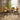Quatropi Set of 4 Swivel Kitchen Breakfast Bar Stool Chair with Back Yellow Velvet