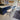 Quatropi Set of 4 Velvet Kitchen Counter Island Bar Stools with Backs Navy Blue