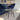 Quatropi Set of 4 Velvet Kitchen Counter Island Bar Stools with Backs Navy Blue