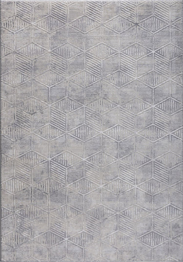 Quatropi Seurat Medium Rug Grey / Whte / Silver / Beige 160 X 230cm