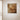 Quatropi Square Modern Lotus Framed Wall Artwork Gold & Brown 50x50cm