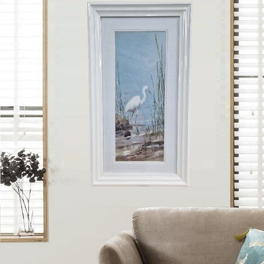 Quatropi Stunning Framed Print of a Heron I 690 x 385mm