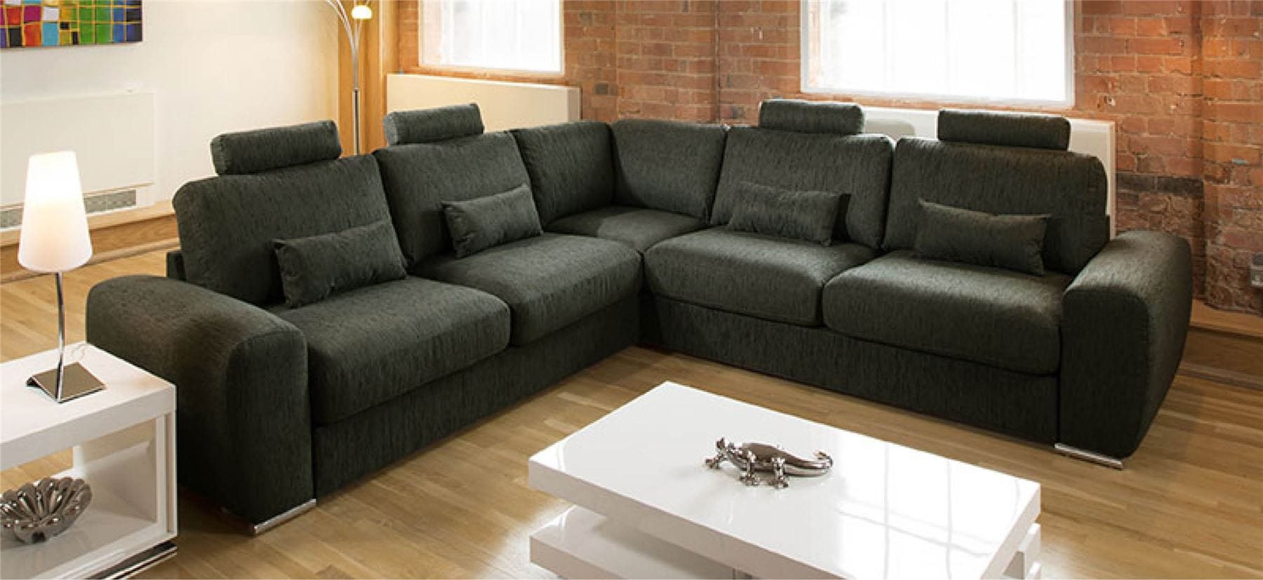 Quatropi Stunning Luxury Large L Shape Modern Modular Grande Sofa Chaise 3x3 mt