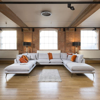 Quatropi Stunning Rachel Massive U Shape Modular Sofa Many Fabrics 3.45 x 2.55m