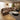 Quatropi U Shape Corner Sofa Footstool Chaise 6 Seater Sectional Sofa Brown