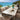 Quatropi Verity & Pharos 6 Seater Ceramic Outdoor Garden Dining Set Beige Aluminium
