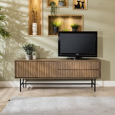 Quatropi Virgo Solid Wooden TV Stand Cabinet 165cm