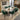 Quatropi White Ceramic Dining Table And 6 Chairs Green Modern Dining Set 180cm