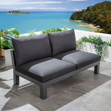 Quatropi Zara Modular 2-Seater Middle Section Mono Grey 164x93cm
