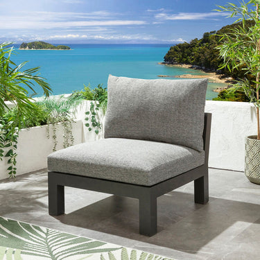 Quatropi Zara Modular Middle Section Smoke Grey 82x93cm