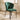 Quatropi Zoe Modern Velvet Dining Chair Emerald Green & Black