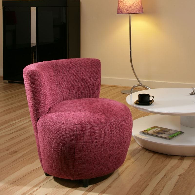 Quatropi Amazing Modern Purple Fabric Armchair Tub Chai r/ Chairs New