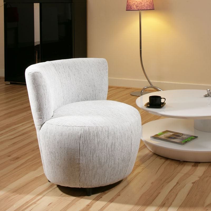 Quatropi Amazing Modern White/light Grey Fabric Armchair/Armchairs Chair/Chairs