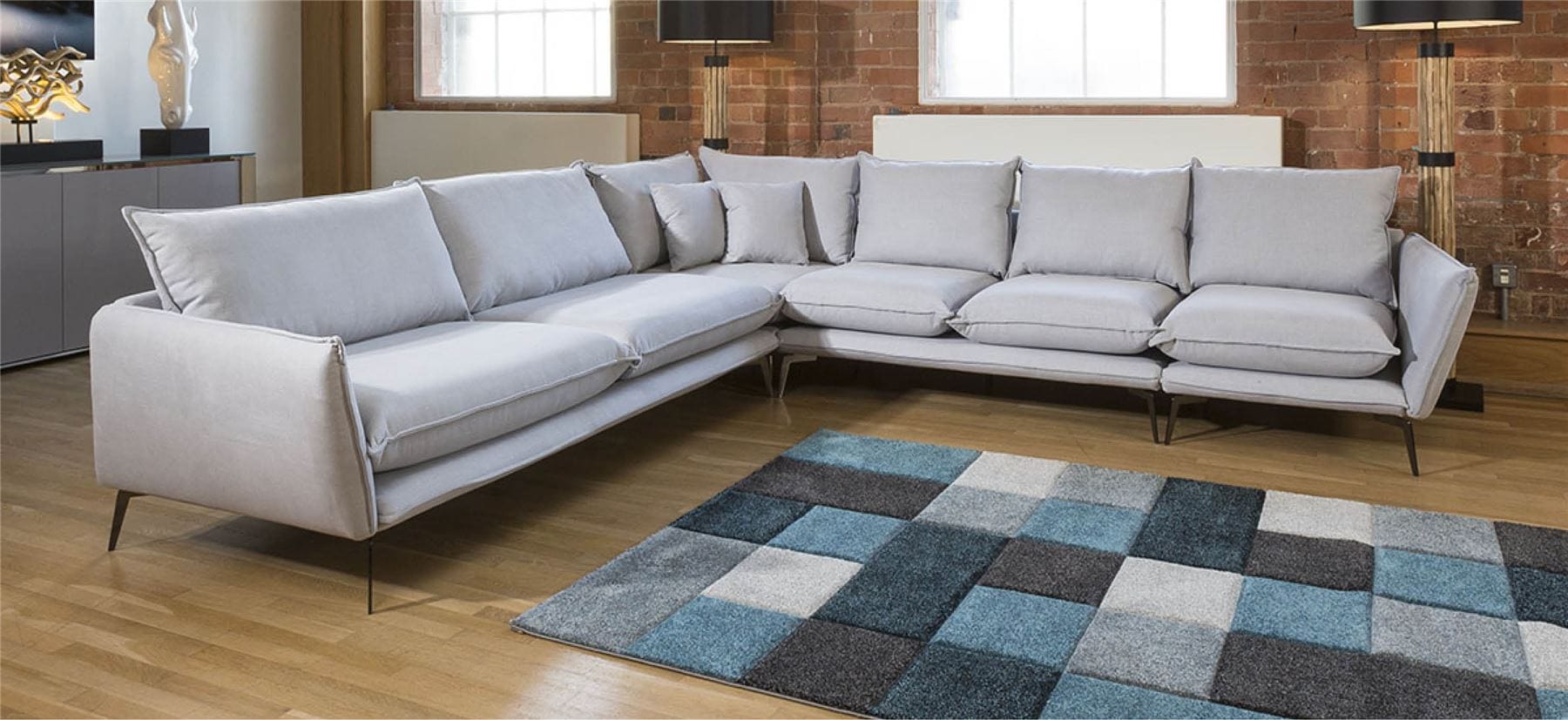 Quatropi Beautiful Rachel Large Corner Modular Sofa Many Fabrics 3.2 x 3.05m