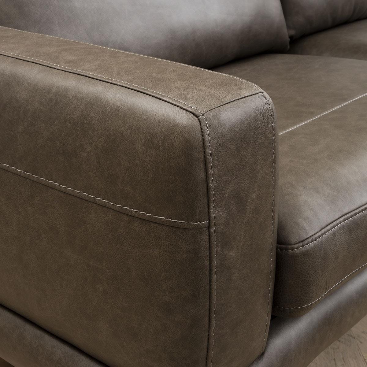 Quatropi Contemporary Luxury Leather Armchair - Custom Real Leather Options - 88cm