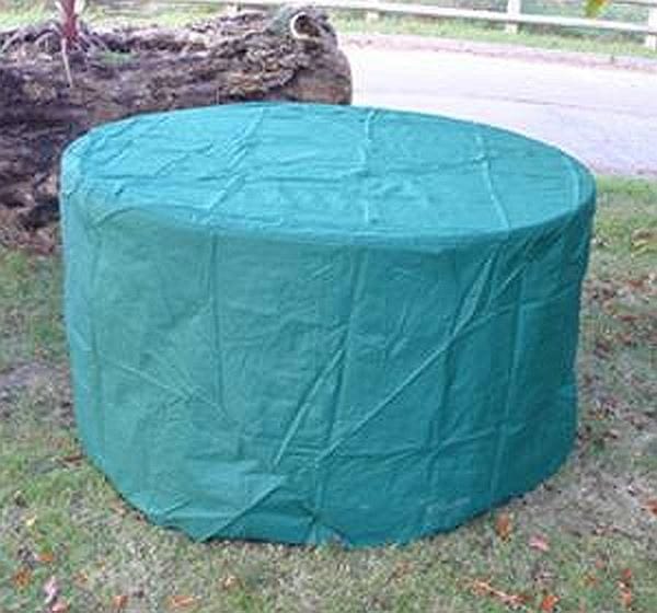Quatropi Green Rain Cover for Garden Small Round Dining Table W135xD135xH74cm