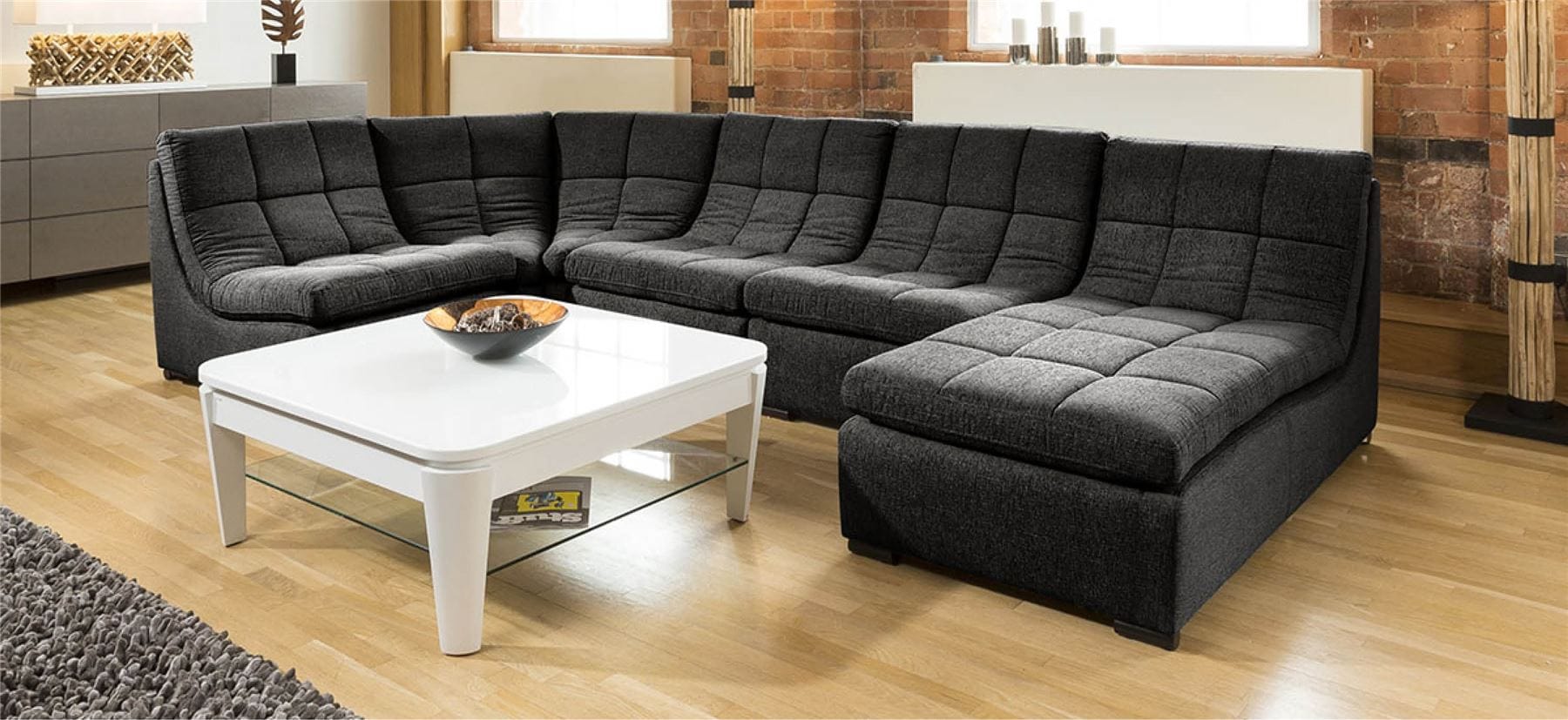Quatropi Quatropi Designer Relax Range Corner Sofa Luxury 5 Seater L3