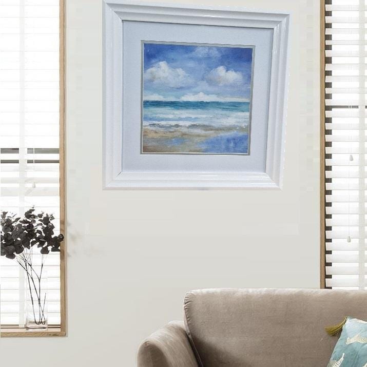 Quatropi Stunning Framed Print of a Seascape I 490 x 490mm