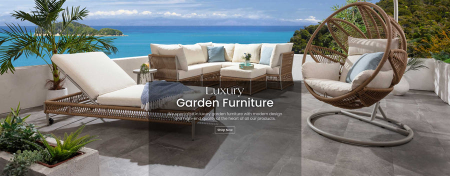 We specialise in luxury garden furniture with modern design and high-end quality at the heart of all our products.