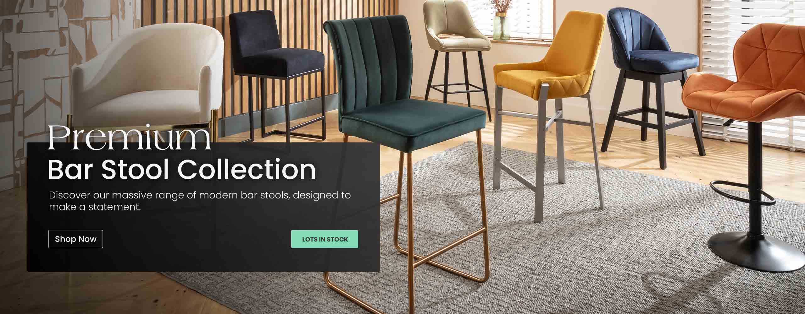 Discover our massive range of modern bar stools for kitchens, designed to make a statement.