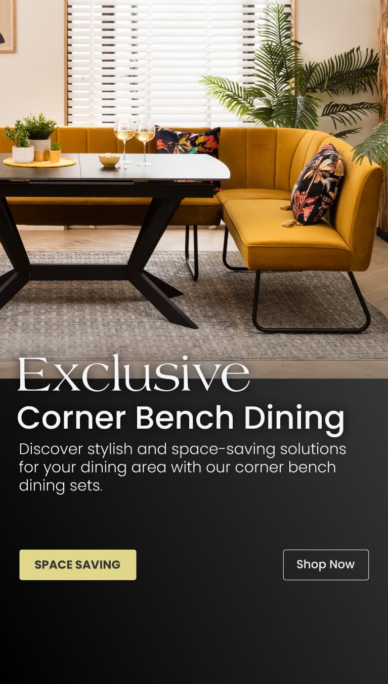 Quatropi Modern Corner Bench Dining Sets