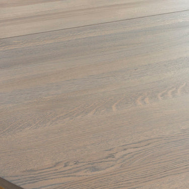 Quatropi 160cm Luxury Round Dining Table Oak Wood Grey Wash #10-#13