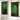 Quatropi 2-Piece Abstract Lotus Wall Artwork Set Black & Green 120x90cm