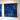Quatropi 2-Piece Square Abstract Framed Wall Artwork Set Blue 120x60cm