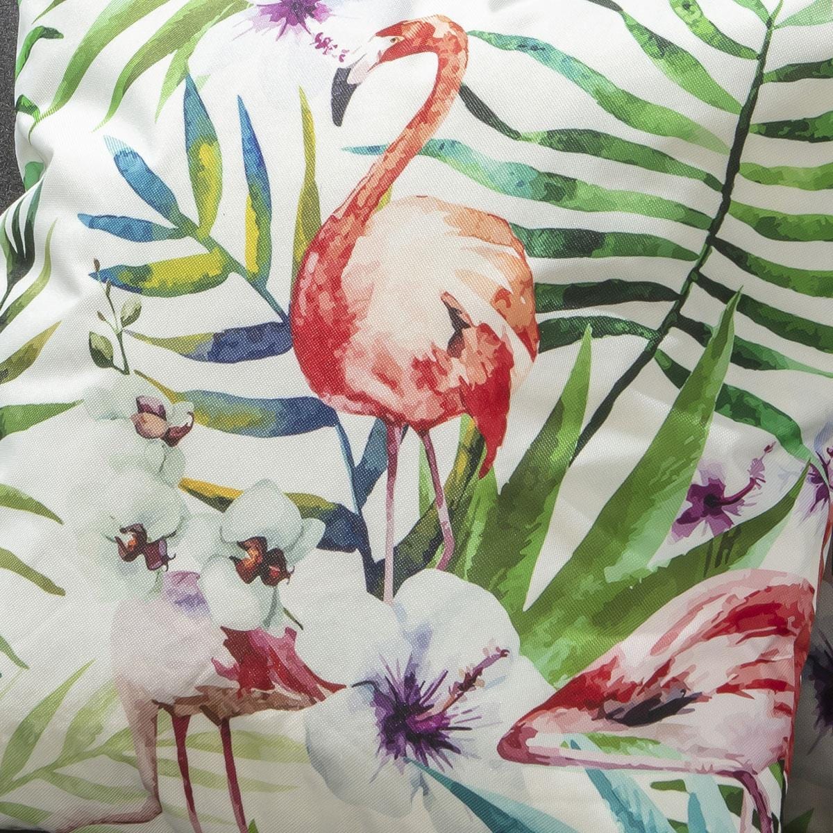 Quatropi 2 Tropical Flamingo Outdoor Cushions 45cm