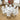 Quatropi 2 White Faux Leather Cantilever Dining Chairs High Back Cushioned Seat