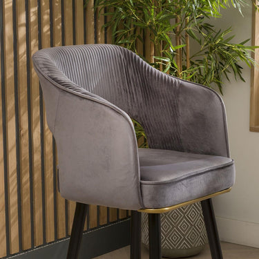 Quatropi 4 Harper Luxury Bar Stool Set Grey