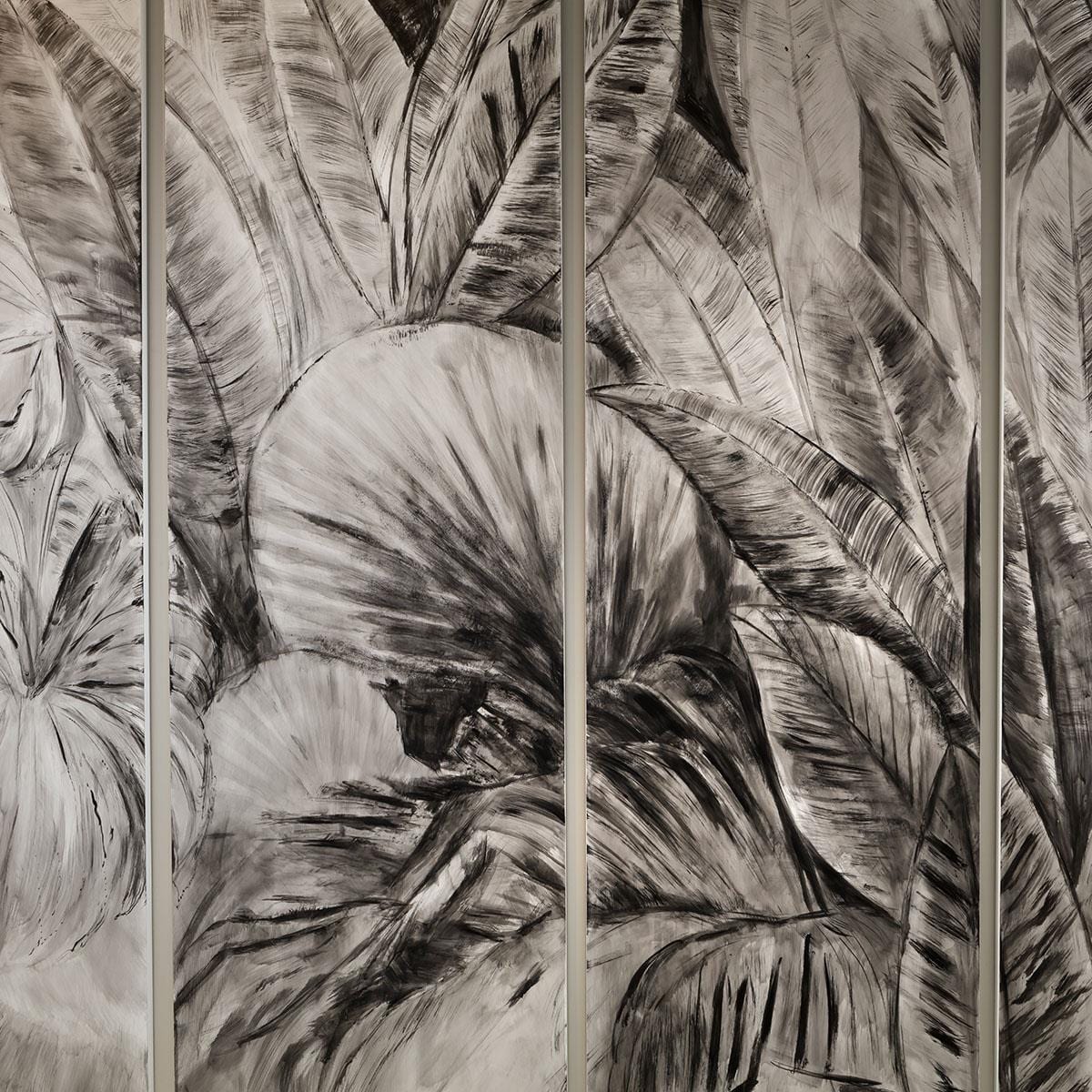 Quatropi 4 Panel Printed Wall Art - Leaves