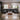 Quatropi 4 Seater Modern Black Leather Modular Sofa Settee 398x196cm