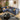 Quatropi 4 Seater Small Modular L Shape Corner Sofa Sectional Couch Blue 