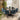 Quatropi 6 Seat Ceramic Marble Round Dining Table Chairs Set Black Blue 150cm