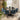 Quatropi 6 Seat Ceramic Marble Round Dining Table Chairs Set Black Blue 150cm
