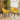 Quatropi 6 Seat Ceramic Marble Round Dining Table Chairs Set Black Yellow 150cm