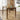 Quatropi 6 Seat Counter Bar Table and Stools Set Solid Wood Brown Faux Leather