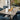 Quatropi 6 Seat Extending Ceramic Marble Dining Set Grey Blue Velvet 160-240cm