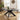 Quatropi 6 Seat Oval Modern Dining Table and Chairs Dining Set Light Grey Black