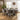 Quatropi 6 Seat Oval Modern Dining Table and Chairs Dining Set Light Grey Black