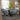 Quatropi 6 Seat Round Dining Set Glass Dining Table and Chairs White Blue Grey