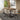 Quatropi 6 Seat Solid Wood Dining Set Herringbone Dining Table and Chairs Cream